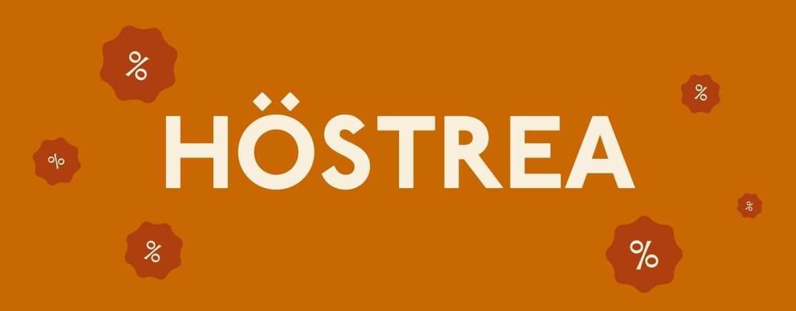 Höstrean är här! Rabatterna gäller fram till 22.9.
