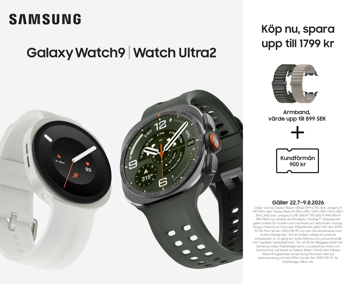 Samsung Galaxy Watch9 och Ultra2